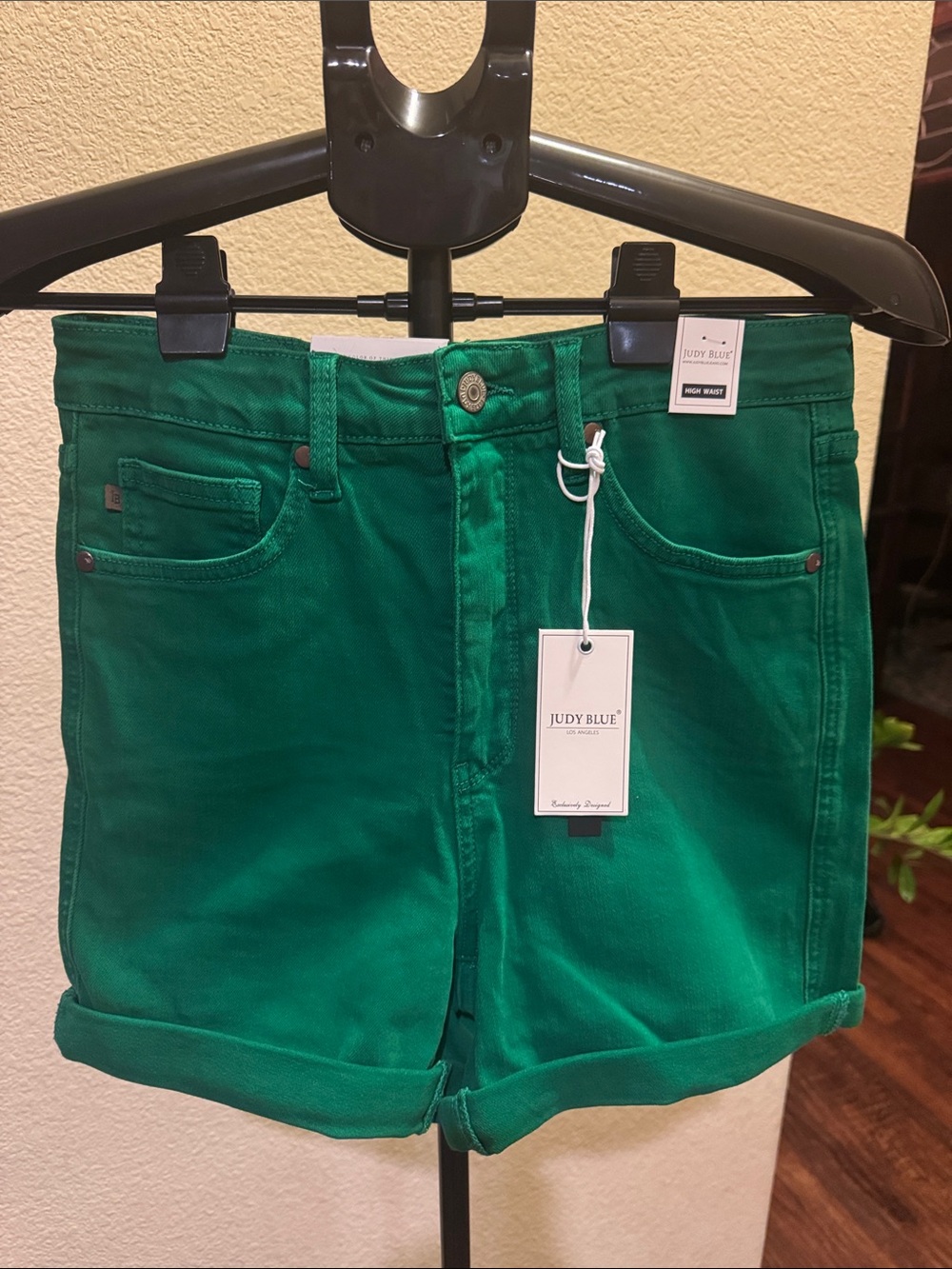 Judy Blue Emerald High Waist Rolled Hem Shorts